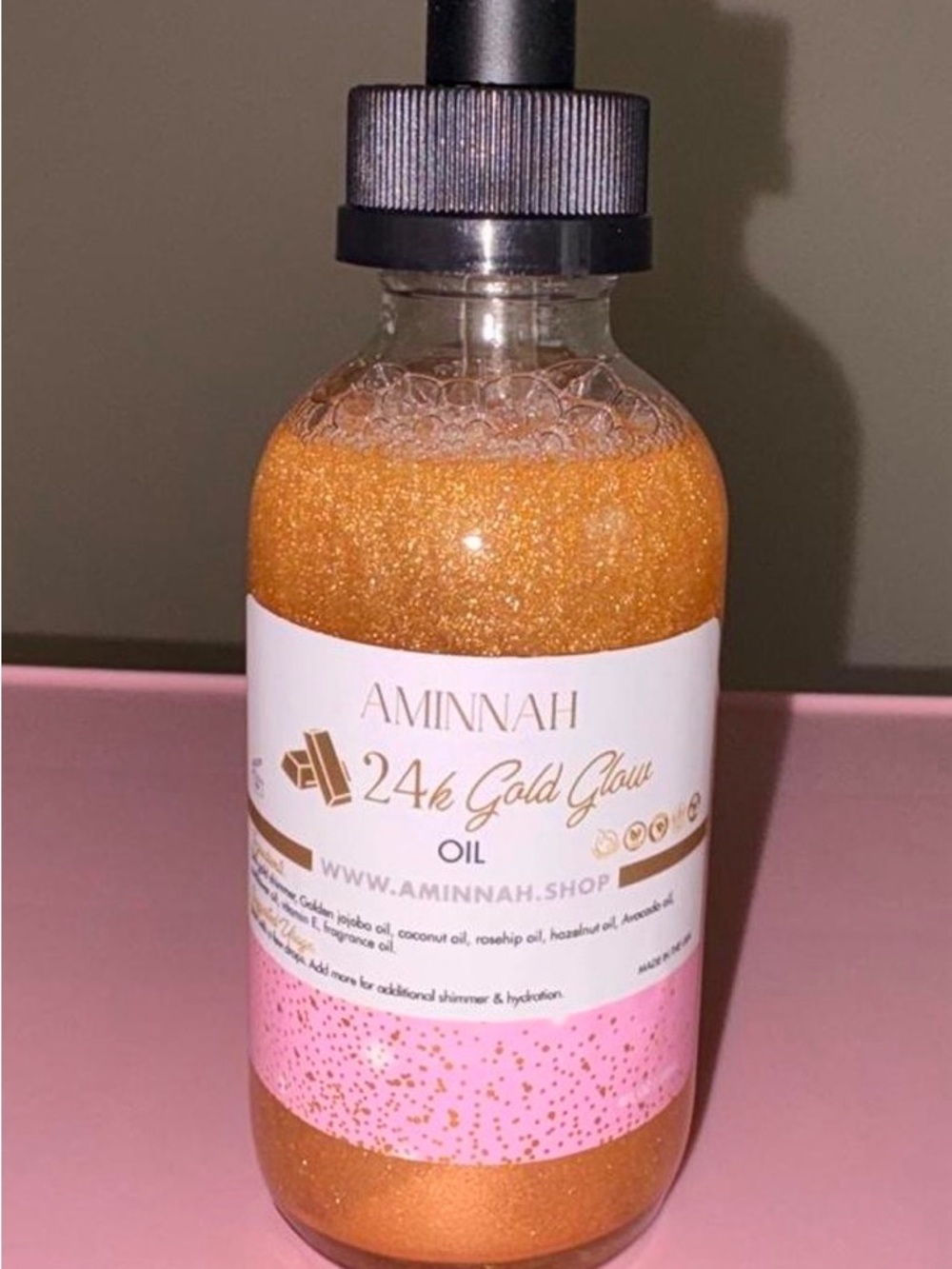 24k Gold Glow Oil - Shimmering Body Oil (Gold)